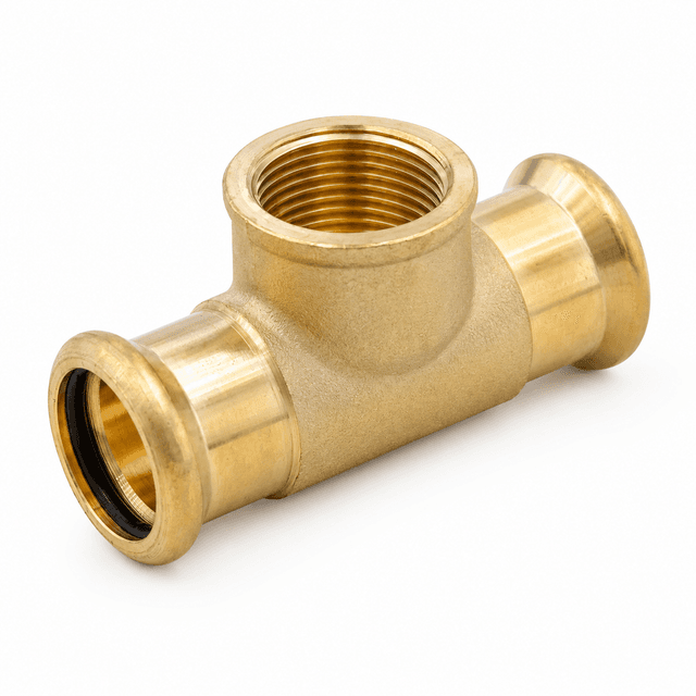 M Press Female Tee 22mm x 3/4" BSP x 22mm (Pack of 5)
